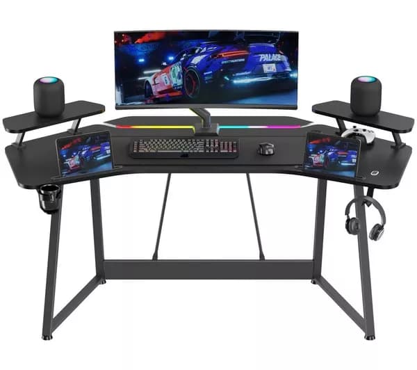 ADX ADXWINGDSK27 RGB Gaming Desk - Black