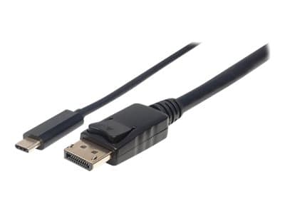 MANHATTAN - USB-C to DisplayPort Cable, 4K@60Hz, 1m, Male to Male, Black, Three Year Warranty, Polybag - video adapter cable - USB-C to DisplayPort - 1 m