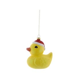 Duck With Christmas Hat Tree Decoration