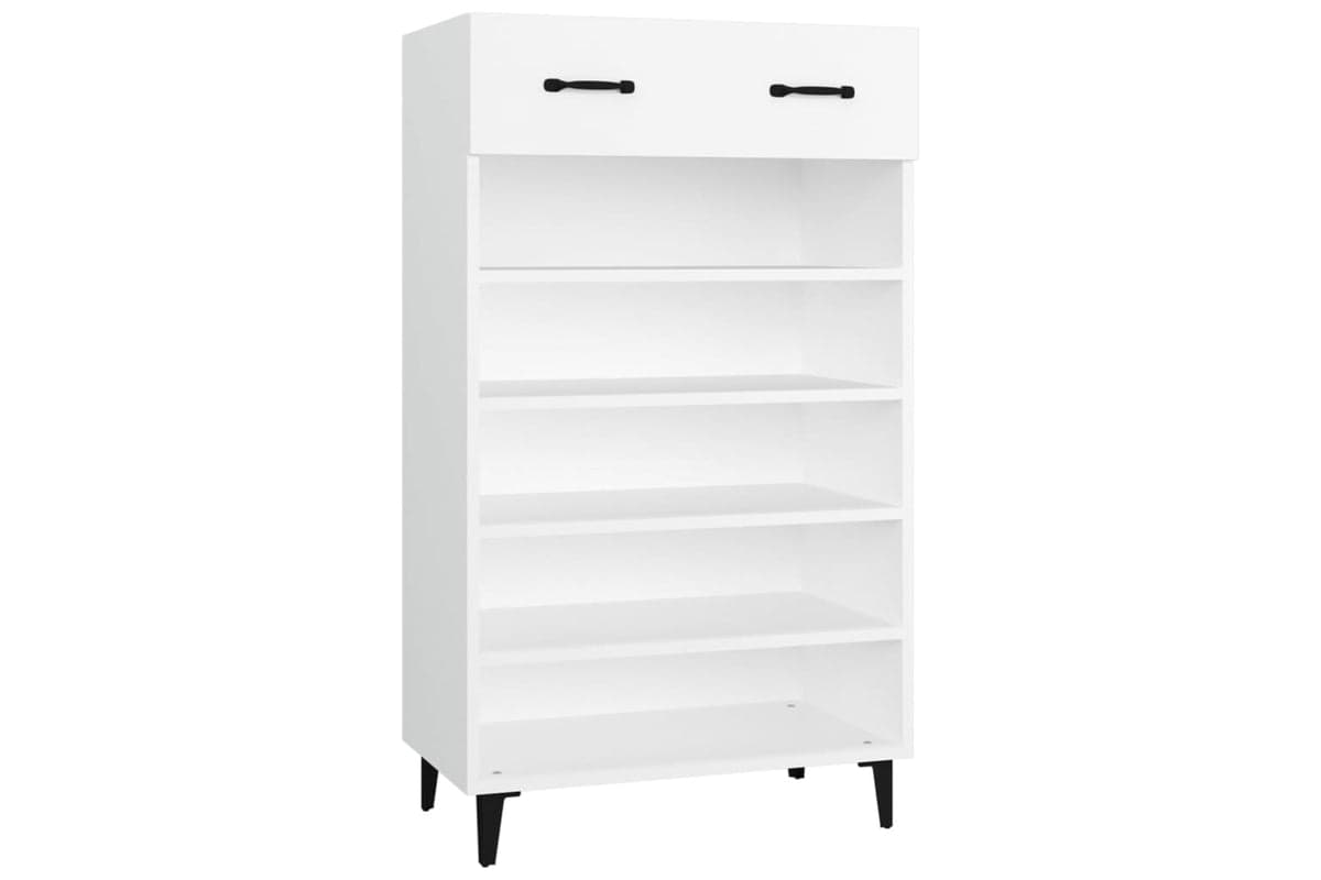 vidaXL 812789 Shoe Cabinet White 60x35x105cm Engineered Wood