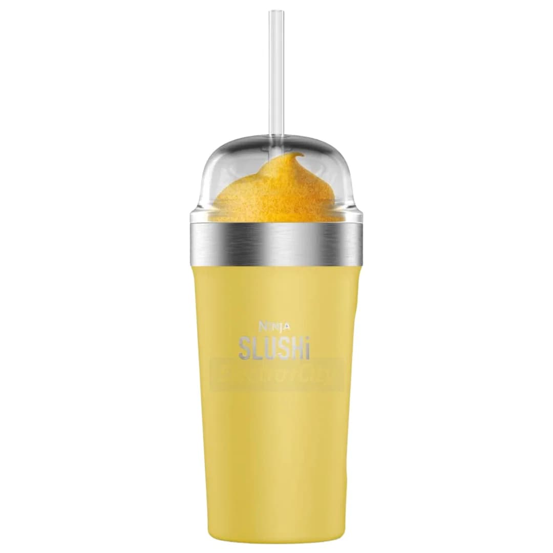 Ninja SLUSHi Insulated Bubble Cup with Lid &amp; Straw | Yellow