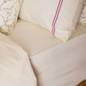 180 Thread Count Evelyn Buttermilk Fitted Sheet