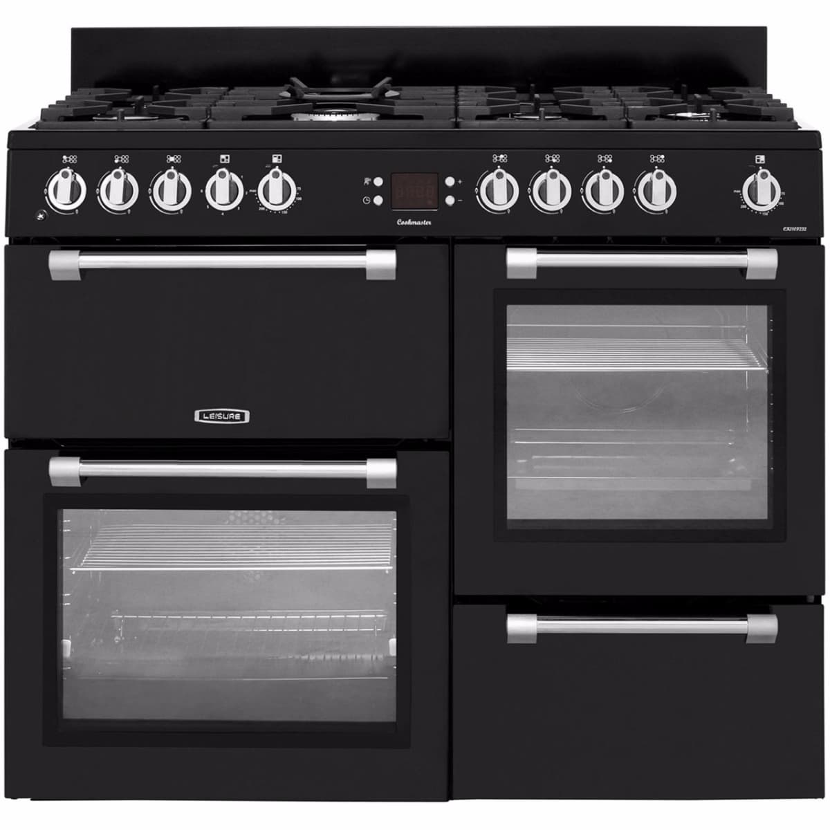 Leisure CK110F232K, Cookmaster, 110cm, Dual Fuel, Range Cooker, Black