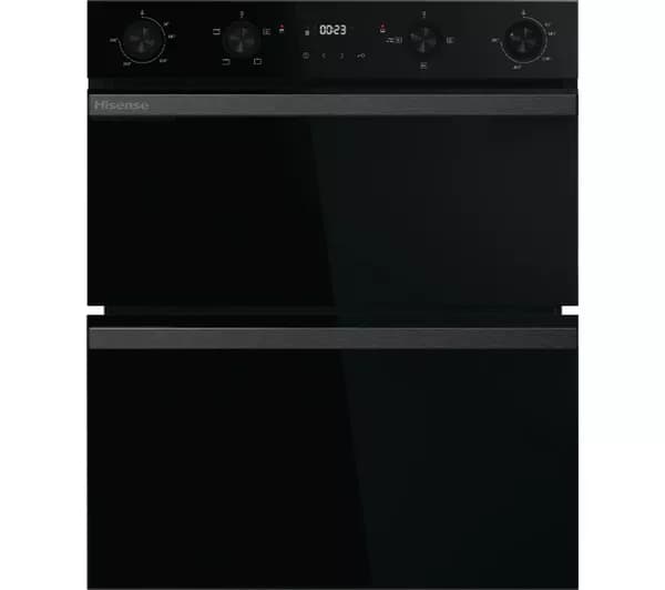 HISENSE Hi6 54/38L BUD714221CDBG Electric Built-under Double Oven - Black