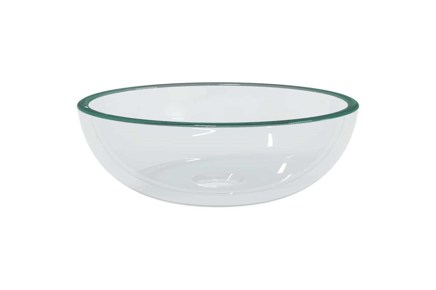 vidaXL 345234 Basin Tempered Glass 35x12cm Transparent