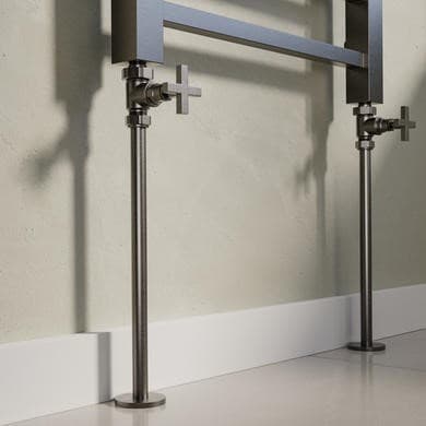 Gunmetal Grey Radiator Pipe Covers 300mm