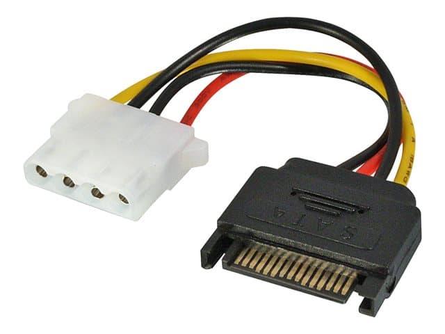 Lindy - power adapter - 4 PIN internal power to SATA power - 15 cm