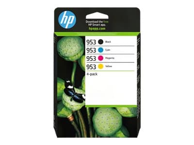 HP - 953 - 4-pack - black, yellow, cyan, magenta - original - Officejet - ink cartridge