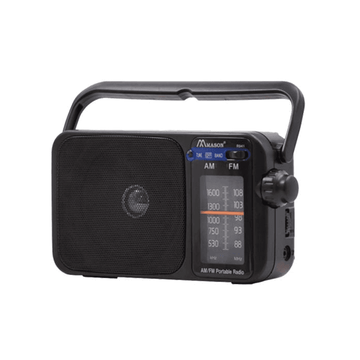 Homesound PP941, Portable AM/FM Radio, Black
