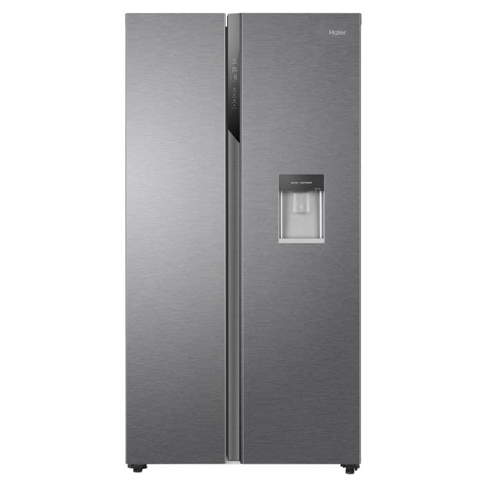 HAIER HSR3918EWPG, Total No Frost, American-Style Fridge Freezer, Silver