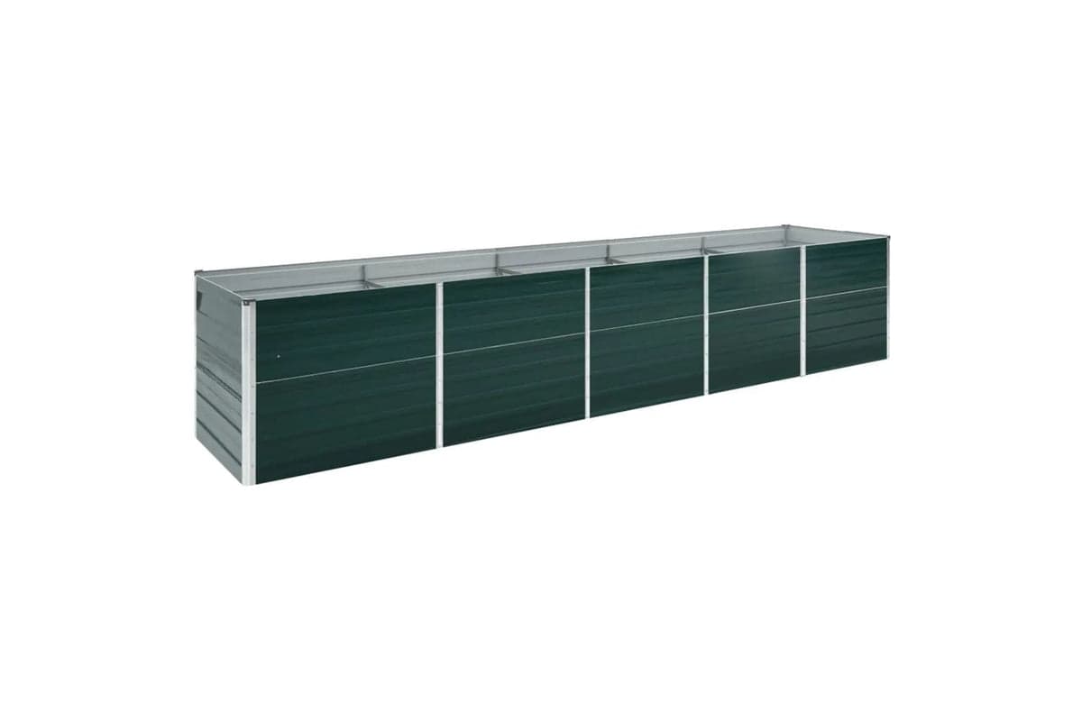 vidaXL 47057 Garden Raised Bed Galvanised Steel 400x80x45cm Green
