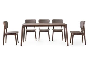 Bramble Dining Set | Table & 6 Chairs | Walnut