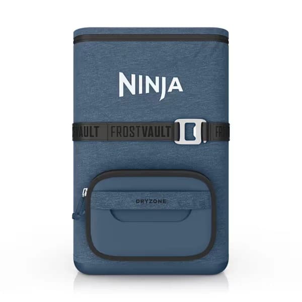 Ninja FrostVault Go 17L 24-Can Backpack Soft Cooler Lakeshore Blue | FF124EUUKNV