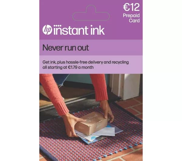 HP Instant Ink Enrolment Card