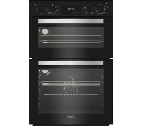 HOTPOINT DIH 10D B Electric Double Oven - Black
