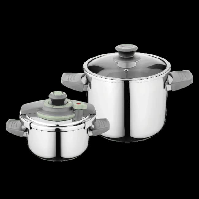 Berghoff Vita 4-pc Pressure Cooker Set - Stainless Steel | 3950675
