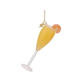 Mimosa Cocktail Glass Tree Decoration 13cm