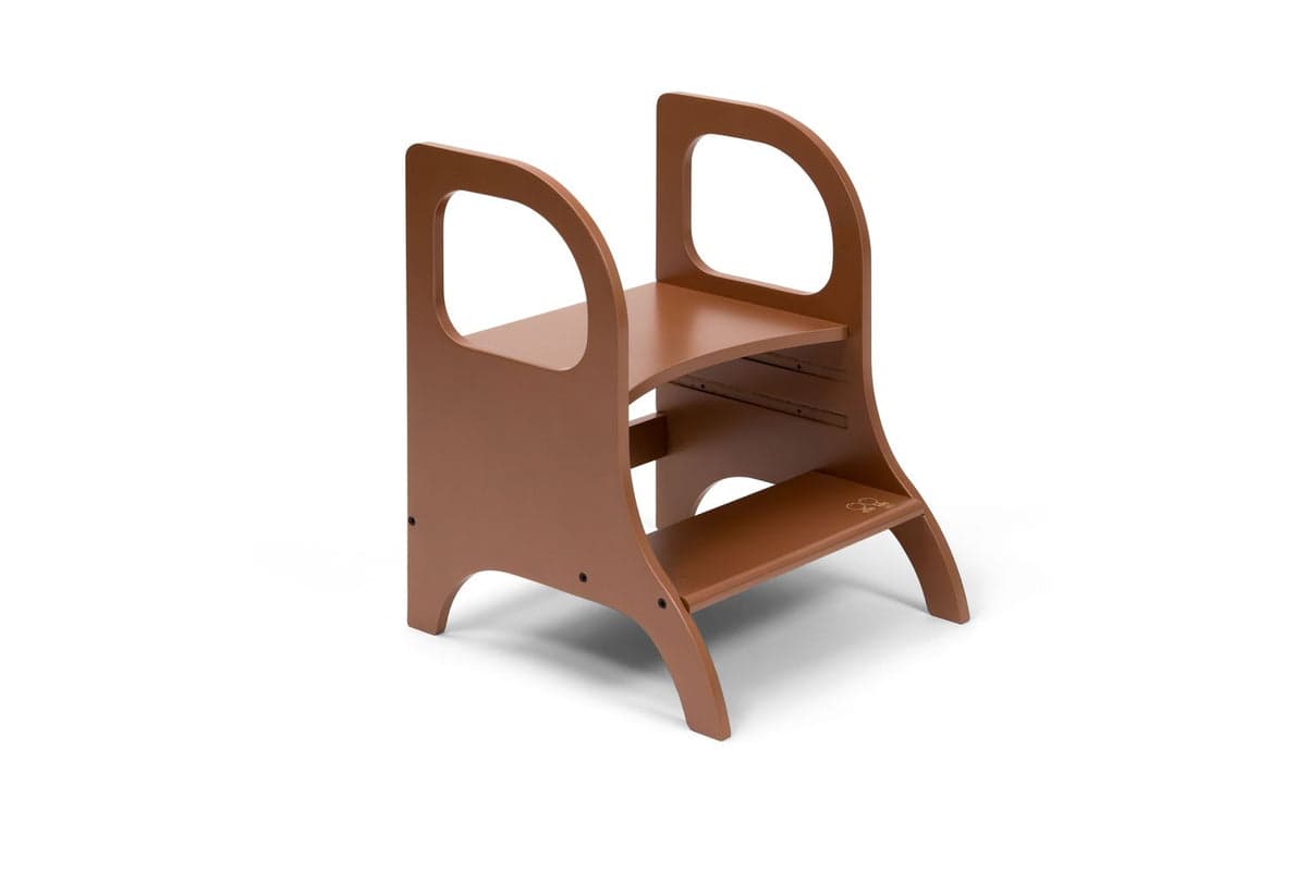 Ette Tete Adjustable Step Stool Miimo Mocha Mousse | Helper Tower | Wood | Adjustable Height