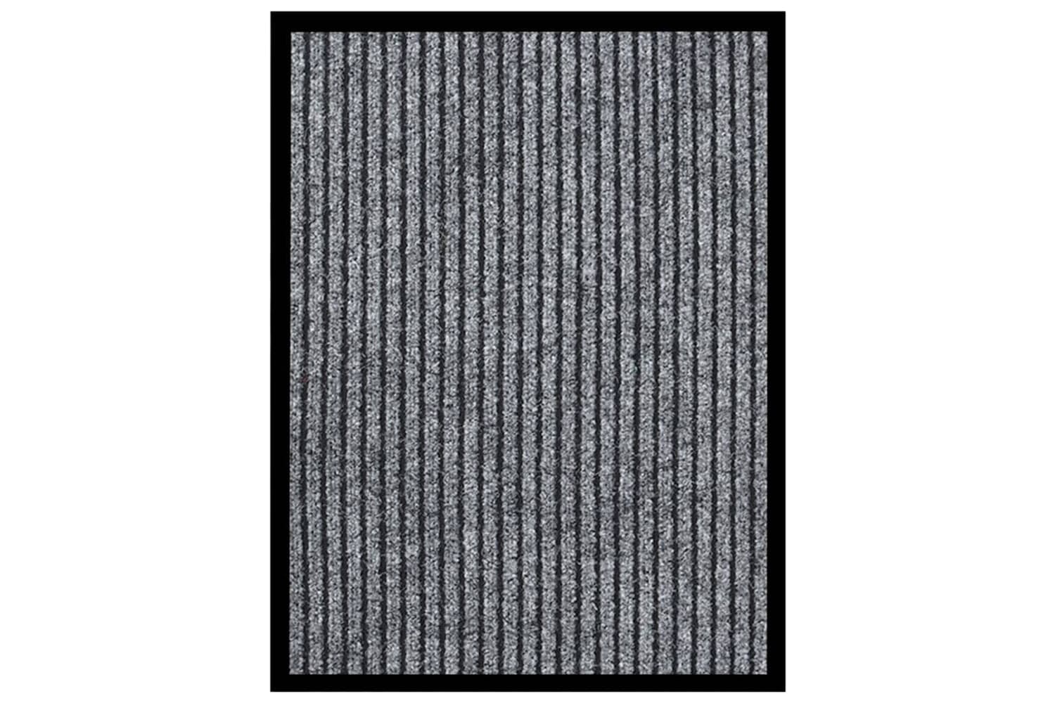 vidaXL 331604 Doormat Striped Grey 40x60cm