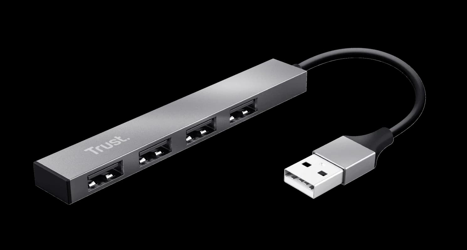 Trust Halyx 4 Port Mini USB Hub | Aluminium