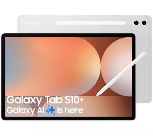 SAMSUNG Galaxy Tab S10+ 12.4" Tablet - 512 GB, Platinum Silver