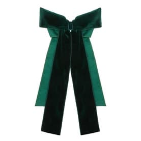 Green Large Velvet Tree Bow 11in