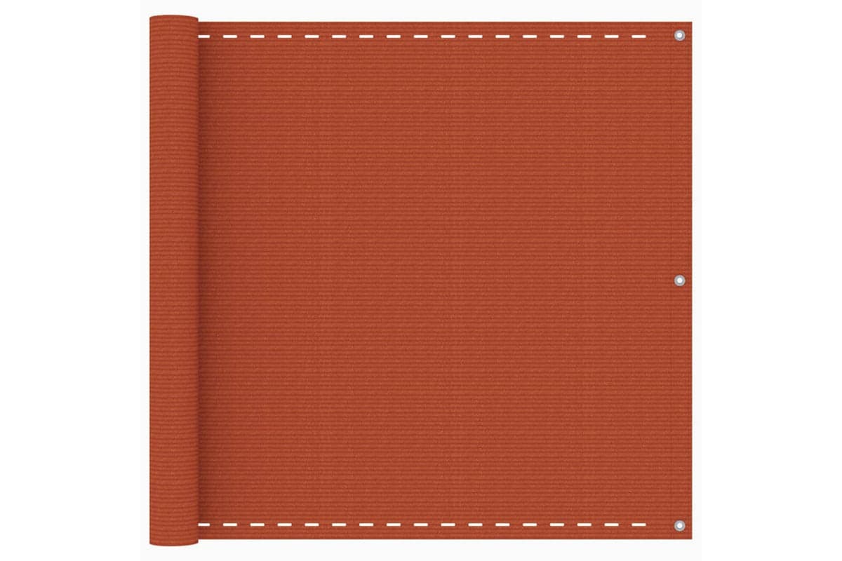 vidaXL 311021 Balcony Screen Orange 90x400cm Hdpe