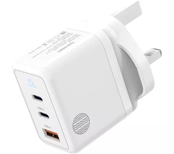OUR PURE PLANET OPP014 35W GaN USB-A + USB-C Wall Charger - White