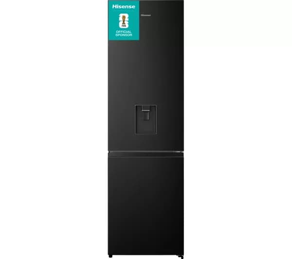 HISENSE RB435N4WFE 60/40 Fridge Freezer - Black Stainless Steel