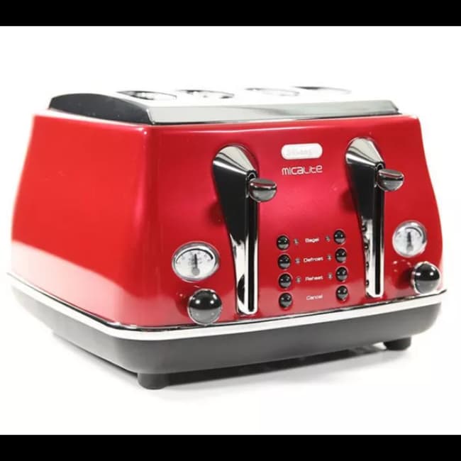 Delonghi Toaster 4 Slice - Red | CT0M4003R
