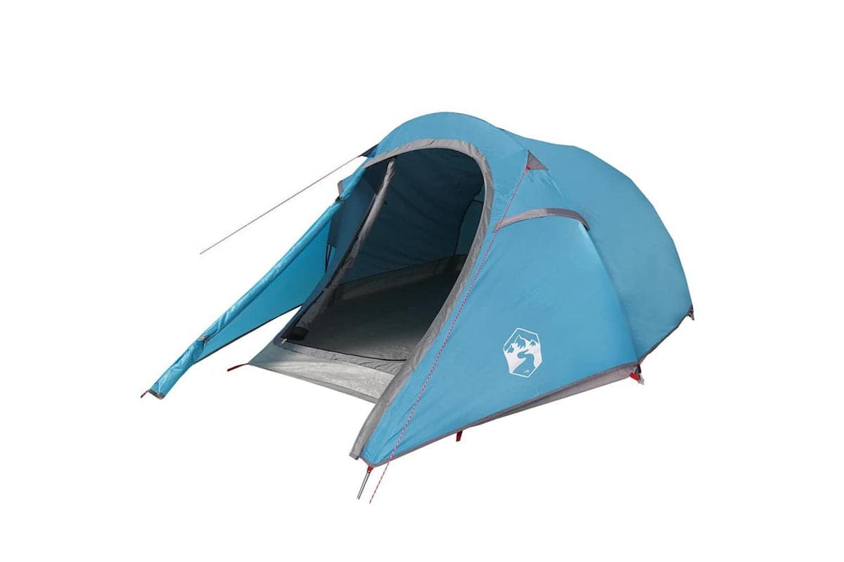 Vidaxl Camping Tent Tunnel 2-person Blue Waterproof