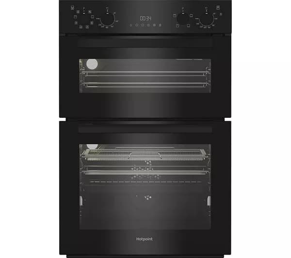 HOTPOINT Air Fry DIH 82G1A B Electric Double Oven - Black