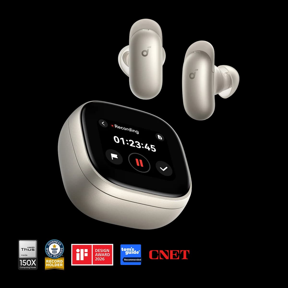 soundcore Liberty 5 Pro Max ANC Earbuds, Golden | D1204GB1