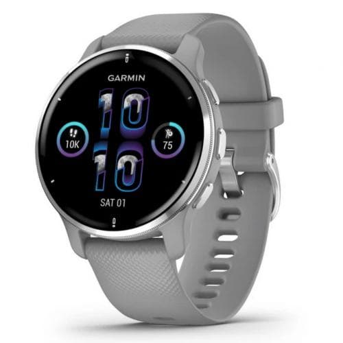 GARMIN GARMIN VENU 2 PLUS - POWDER GRAY AND PASSIVATED B