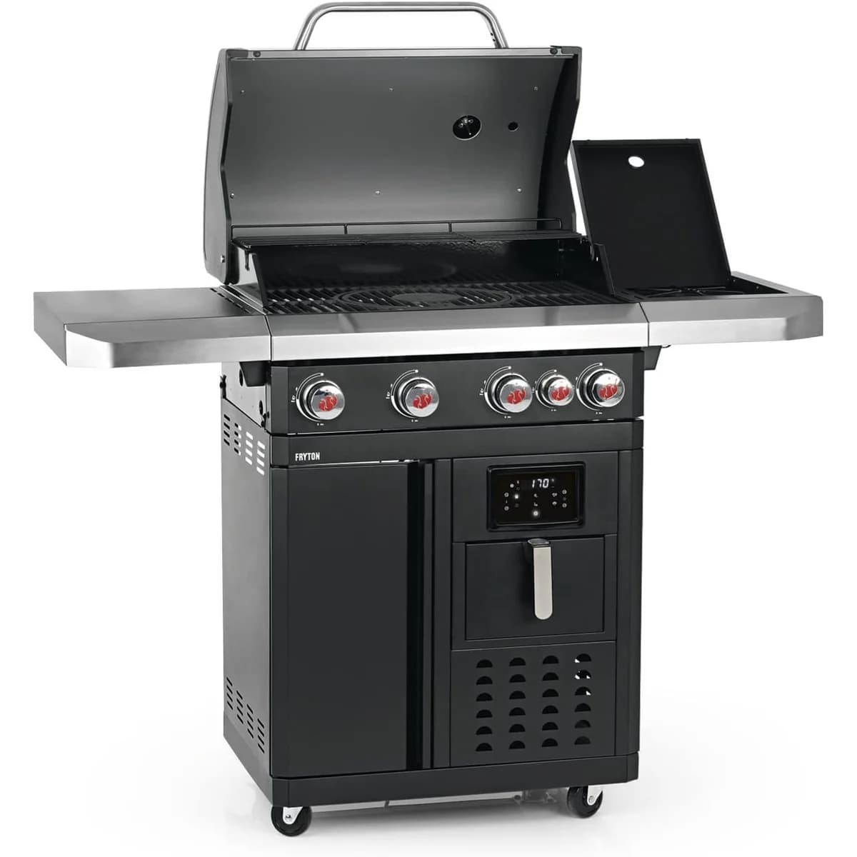 Landmann Fryton 4.1 Cast Iron Gas BBQ with Integrated 3.5L Hot Air Fryer | 7982