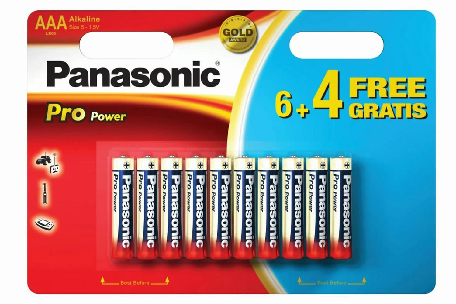 Panasonic Pro Power AAA Alkaline Batteries 1.5V | PPGLR03