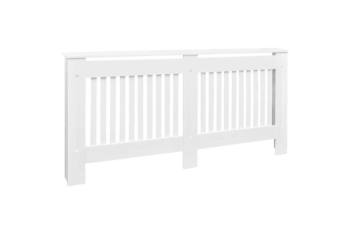 vidaXL Radiator Cover White Mdf 172cm