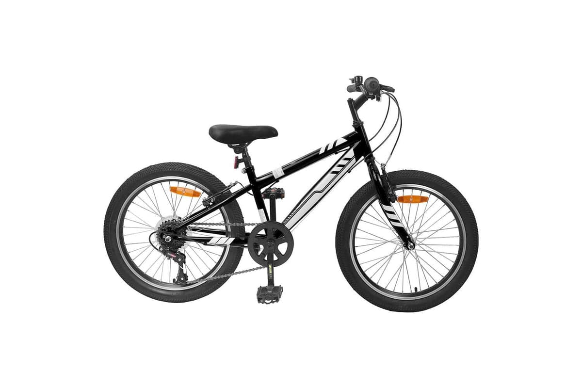 Vidaxl Mountain Bike 24'' 6-speed For 8-12 Years Old Black