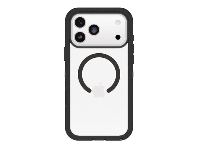 OTTERBOX - Defender Series Pro XT Clear MagSafe Case for iPhone 17 Pro Max, Shockproof, Drop proof, Ultra-Rugged, Protective Case, 7x Tested to Military Standard, Clear/Black