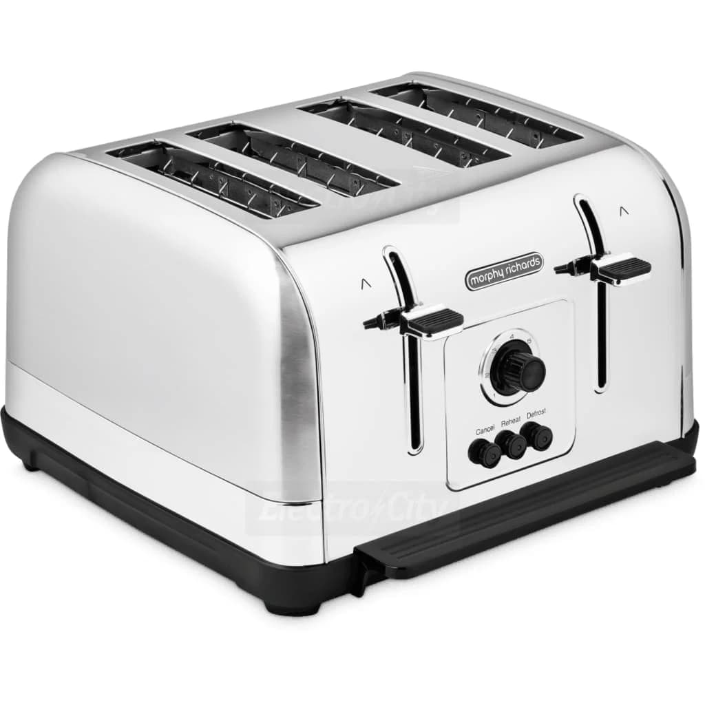 Morphy Richards Venture Retro 4 Slice Toaster | Silver