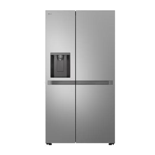 LG            417/221LITRE SIDE BY SIDE AMERICAN FRIDGE FREEZER - PLUMBED ICE AND WATER - PRIME SILVER
