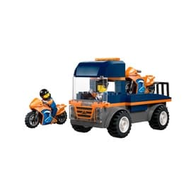 LEGO® City Motorcycle Transporter Toy and 2 Mini Figures