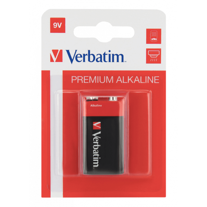 Verbatim 49924, 9V Alkaline Batteries