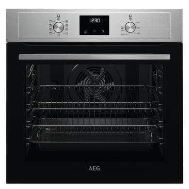 Refurbished AEG 3000 Series BEX335011M Electric Single Oven - Stainless Steel