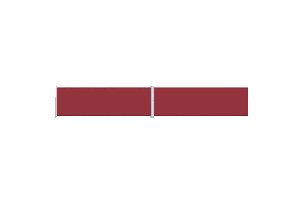 vidaXL 318083 Retractable Side Awning Red 200x1200cm