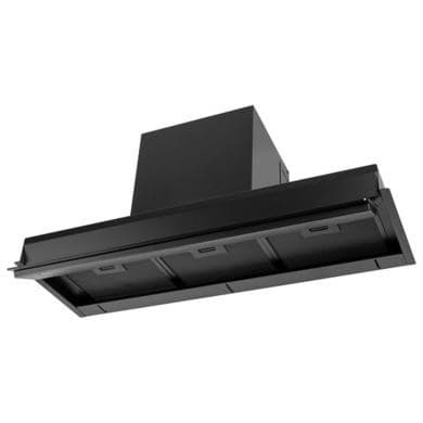 Refurbished electriQ eiQ90INTOUCHBL 90cm Integrated Cooker Hood with Gesture Control Black