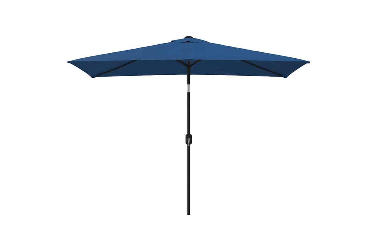 Vidaxl Garden Parasol With Metal Pole 300x200 Cm Azure