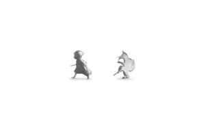 Luxenter Fotko Earrings | Silver Novelty Animal Studs