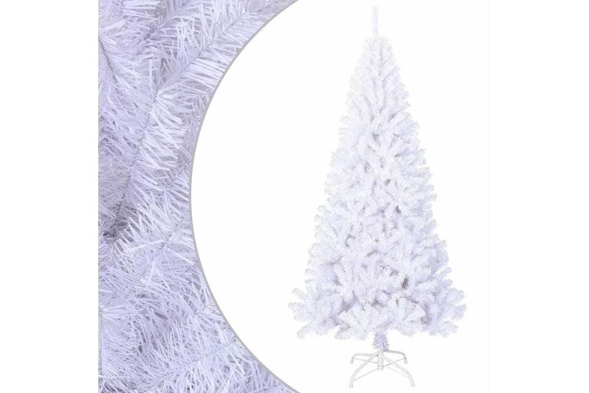 Vidaxl Artificial Christmas Tree With Thick Branches White 240 Cm Pvc