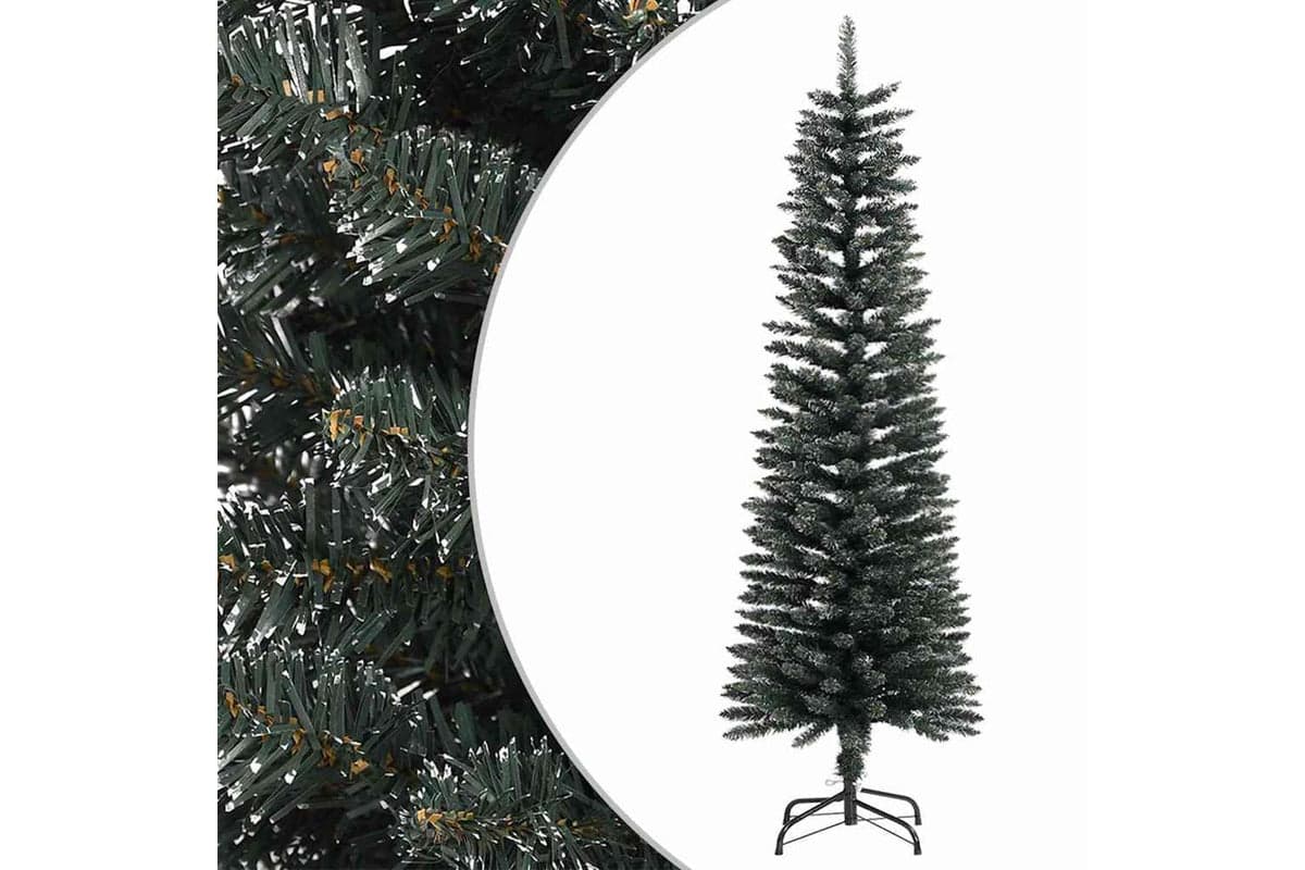 Vidaxl Artificial Slim Christmas Tree With Stand Green 150 Cm Pvc